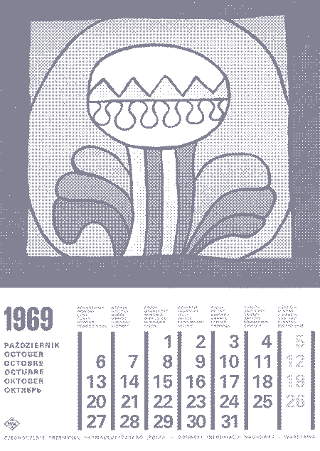 calendario polaco 1969